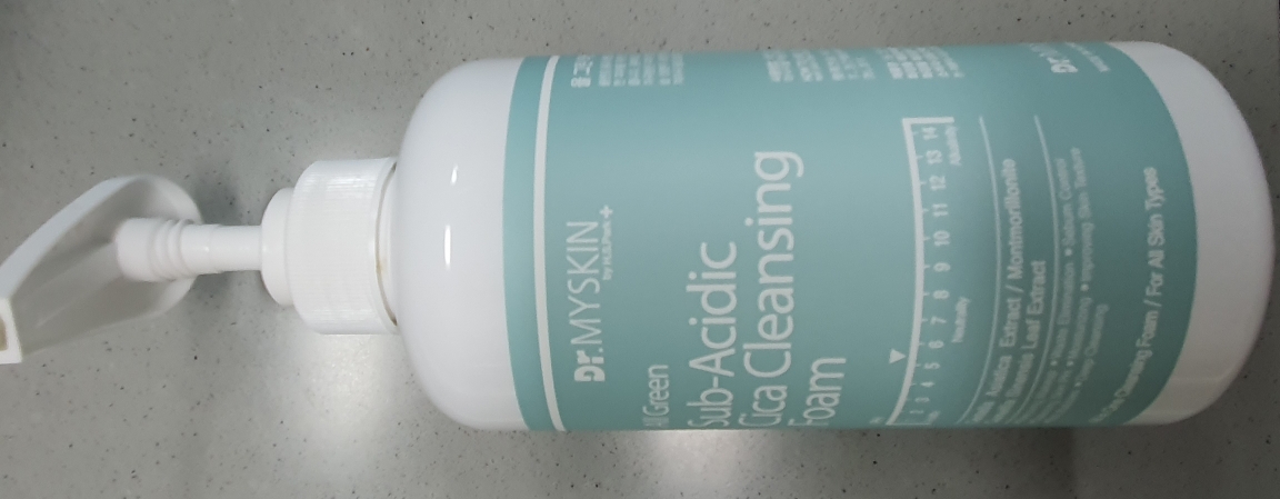 Real user review photo of All Green Sub-Acidic Cica Cleansing Foam