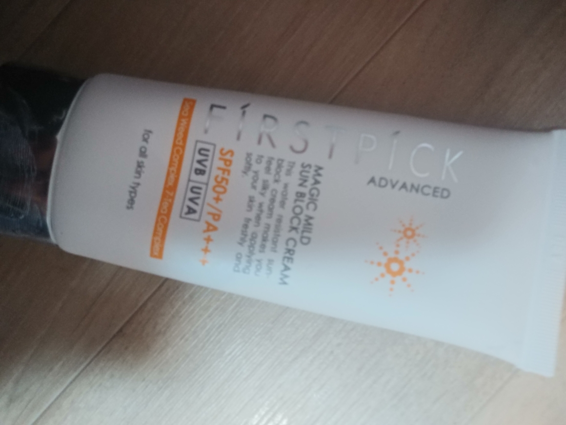 퍼스트픽 (FIRSTPICK) 매직 마일드 선블럭 크림 [SPF50+/PA+++] review image
