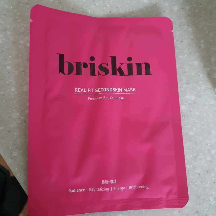 브리스킨 (briskin) 리얼 핏 세컨드 스킨 바이오셀룰로오스 마스크 [톤업광채] review image