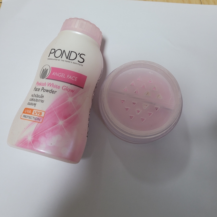 Real user review photo of (Overseas) Angel Face Pinkish White Glow Powder