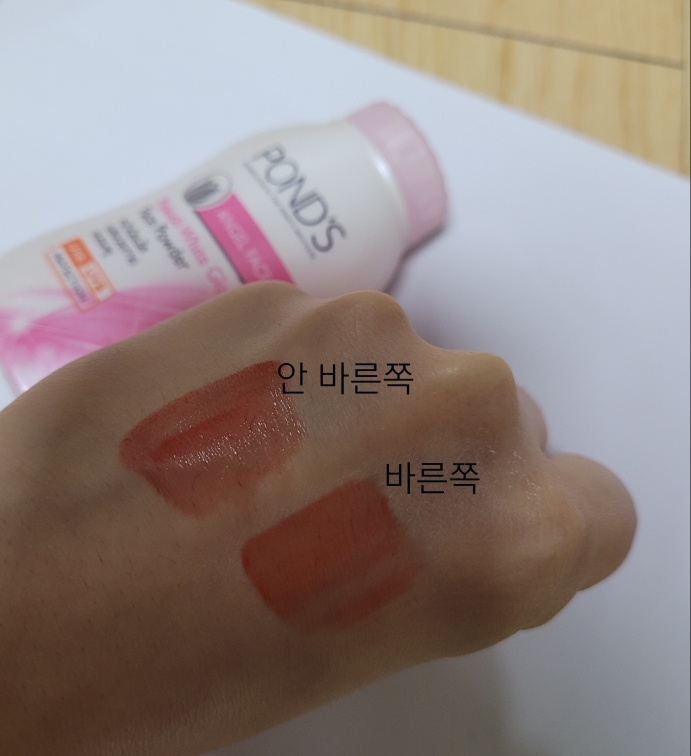 Real user review photo of (Overseas) Angel Face Pinkish White Glow Powder