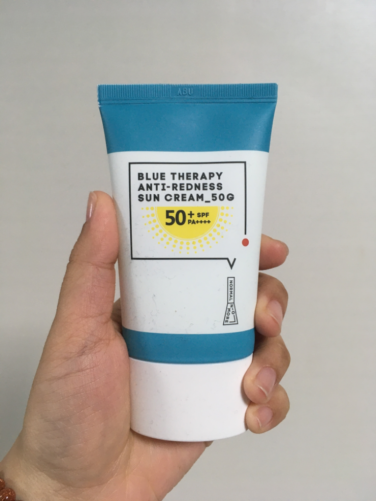 노멀노모어 (NOMALNOMORE) 블루 테라피 안티 레드니스 선크림 [SPF50+/PA++++] review image