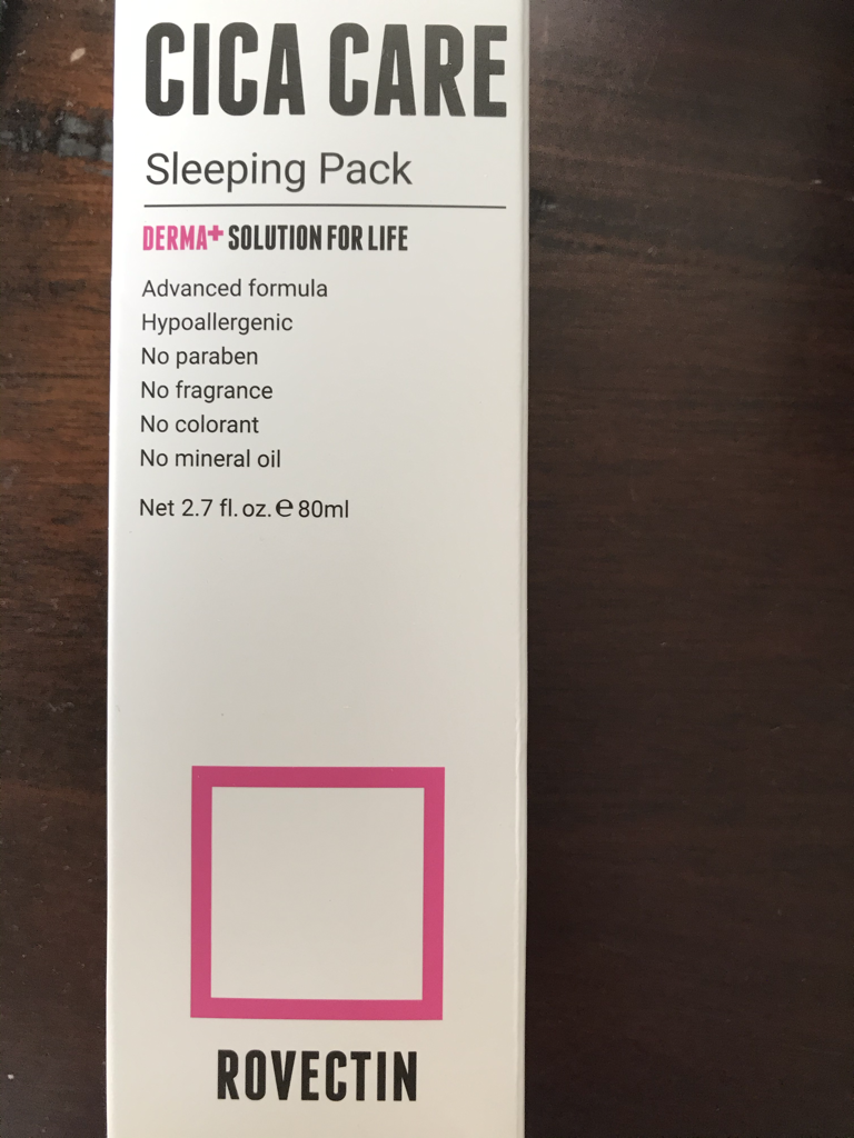 Real user review photo of CICA CARE SLEEPING PACK