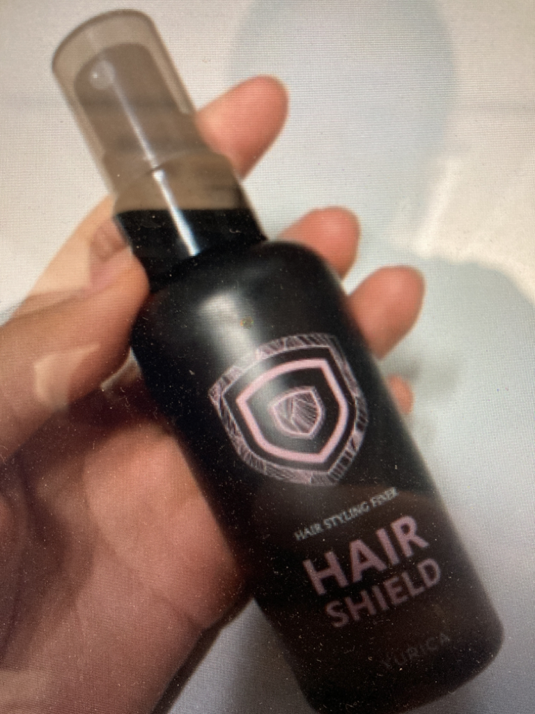 Real user review photo of hair shield