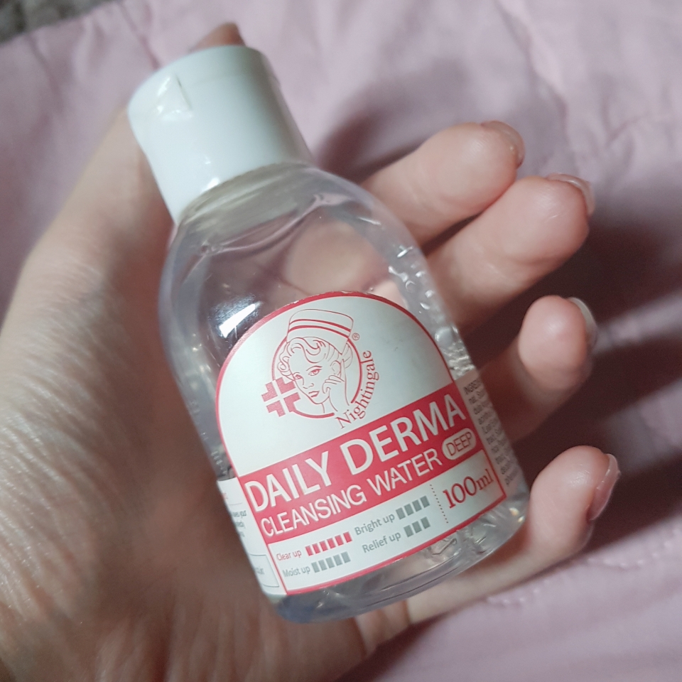 Real user review photo of DAILY DERMA CLEANSING WATER DEEP