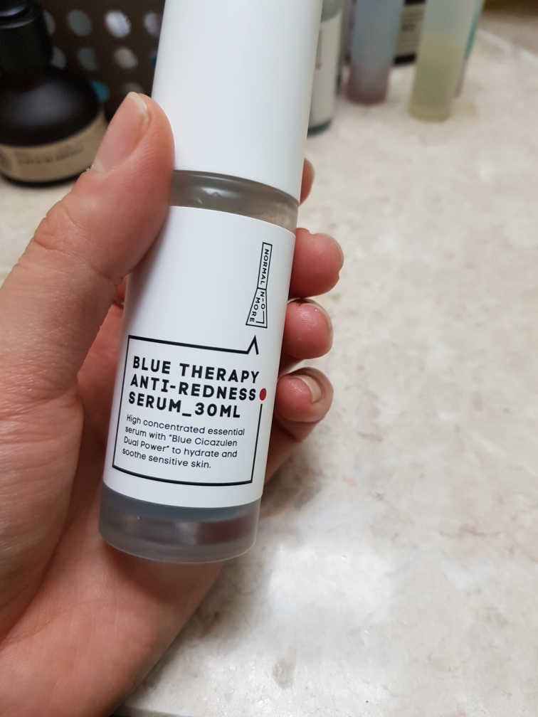 蓝色疗法抗红血丝精华液的真实用户使用照片