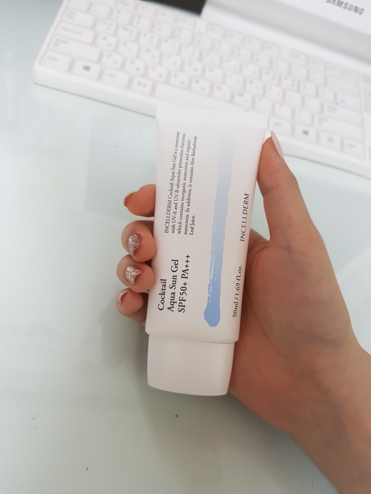 Real user review photo of Cocktail Aqua Sun Gel [SPF50+/PA+++]