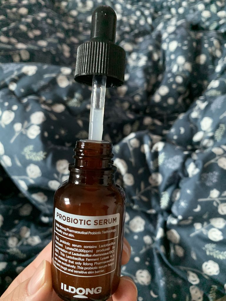 Real user review photo of probiotic serum