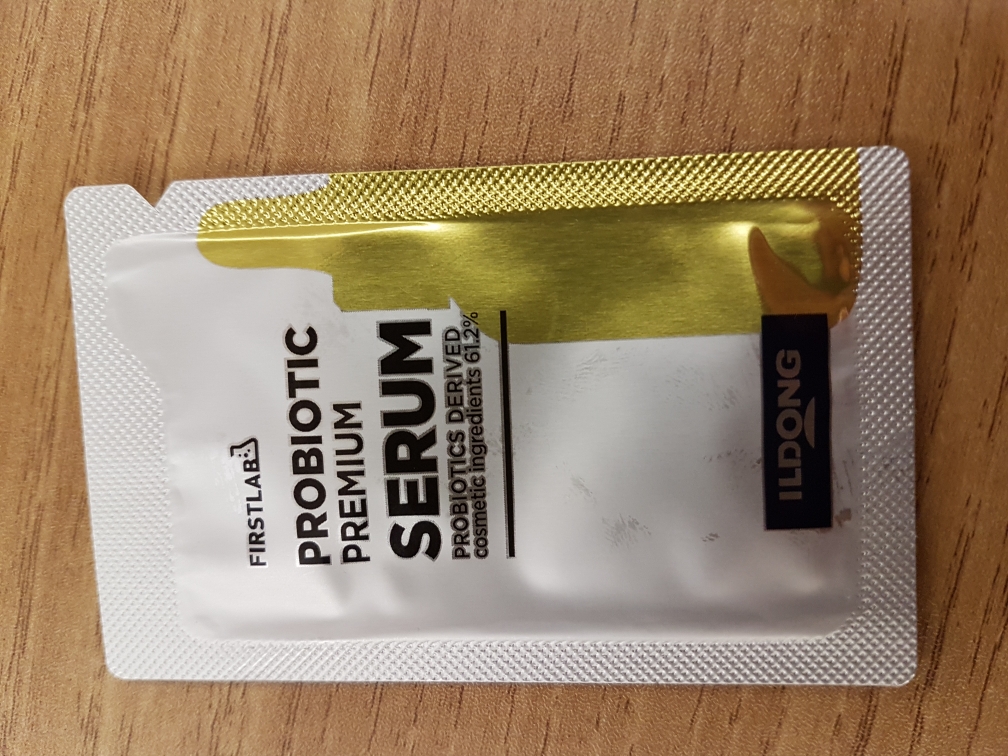 Real user review photo of probiotic serum