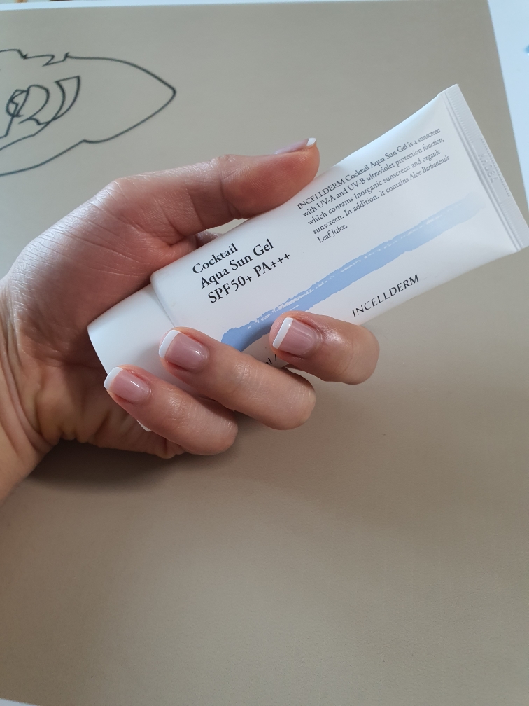 Real user review photo of Cocktail Aqua Sun Gel [SPF50+/PA+++]
