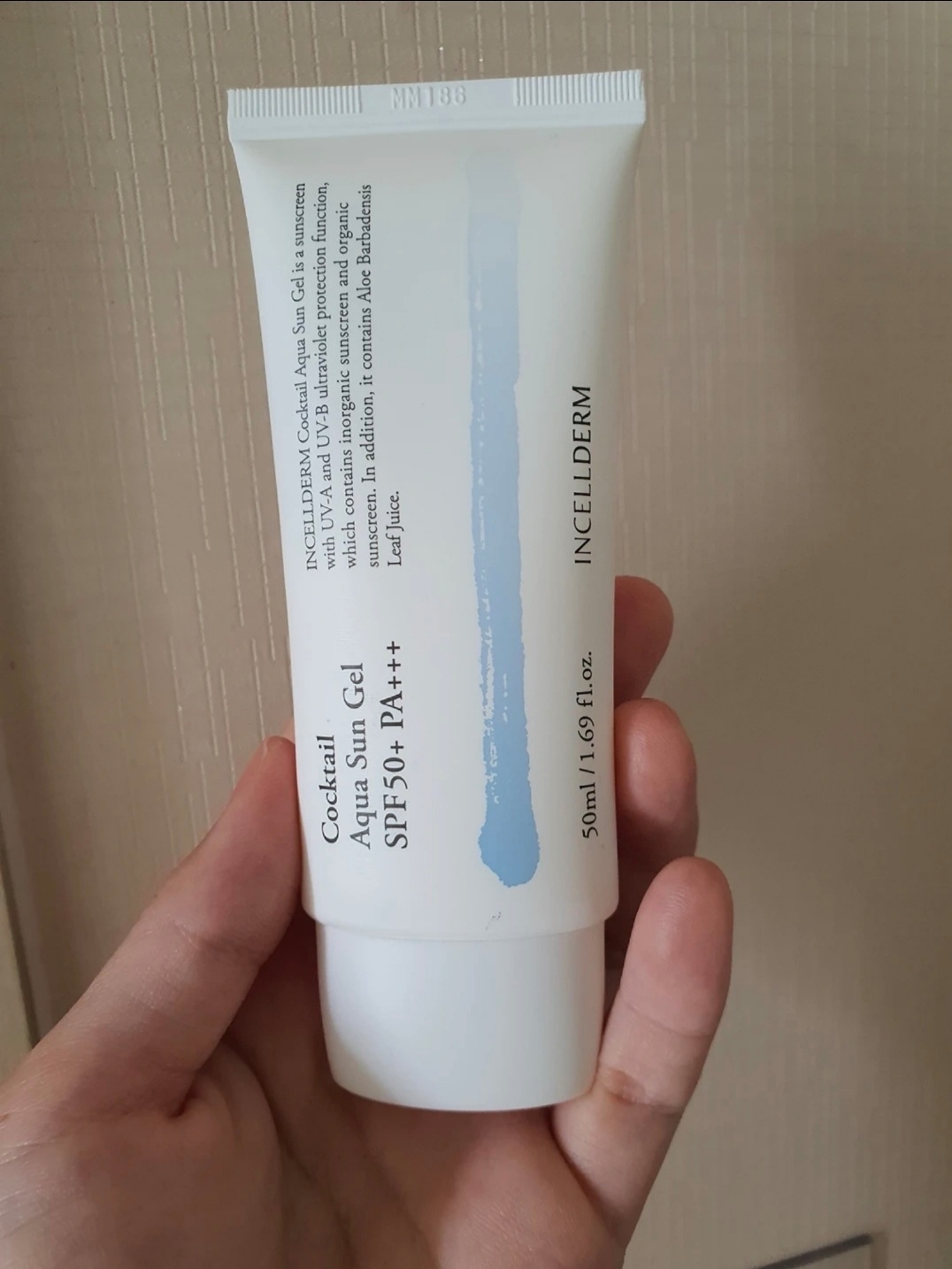 Real user review photo of Cocktail Aqua Sun Gel [SPF50+/PA+++]