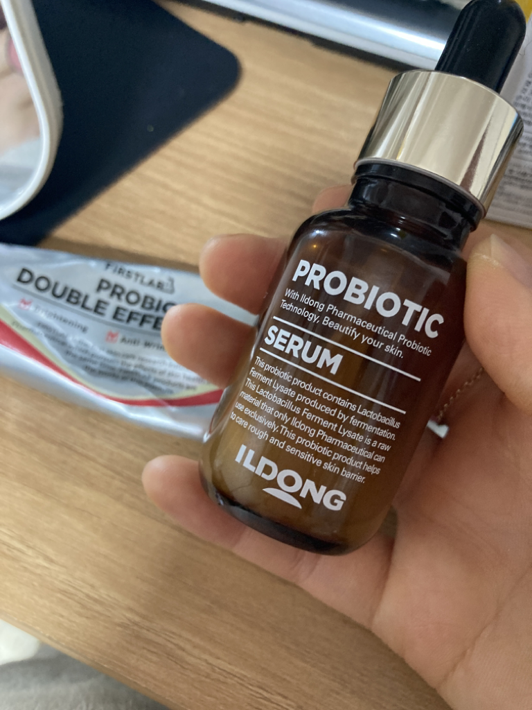 Real user review photo of probiotic serum