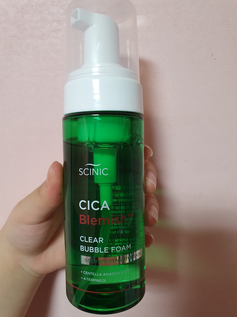 Real user review photo of Cica Blemish Clear Bubble Foam