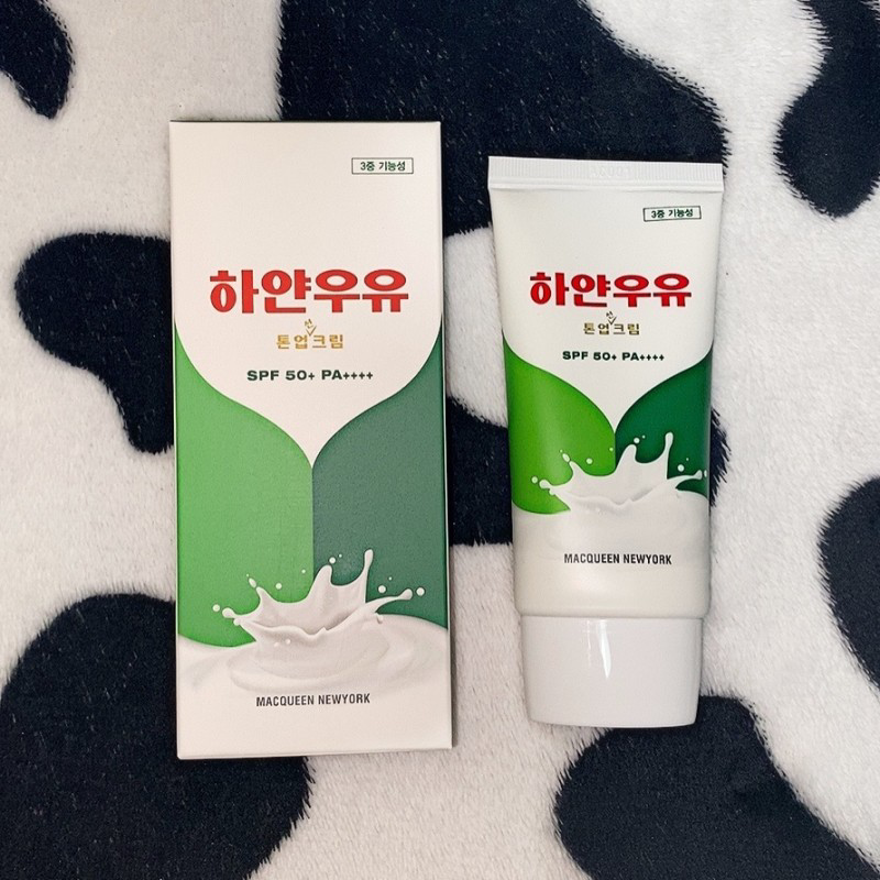 맥퀸뉴욕 (MACQUEENNEWYORK) 하얀우유 톤업 선크림 [SPF50+/PA++++] review image