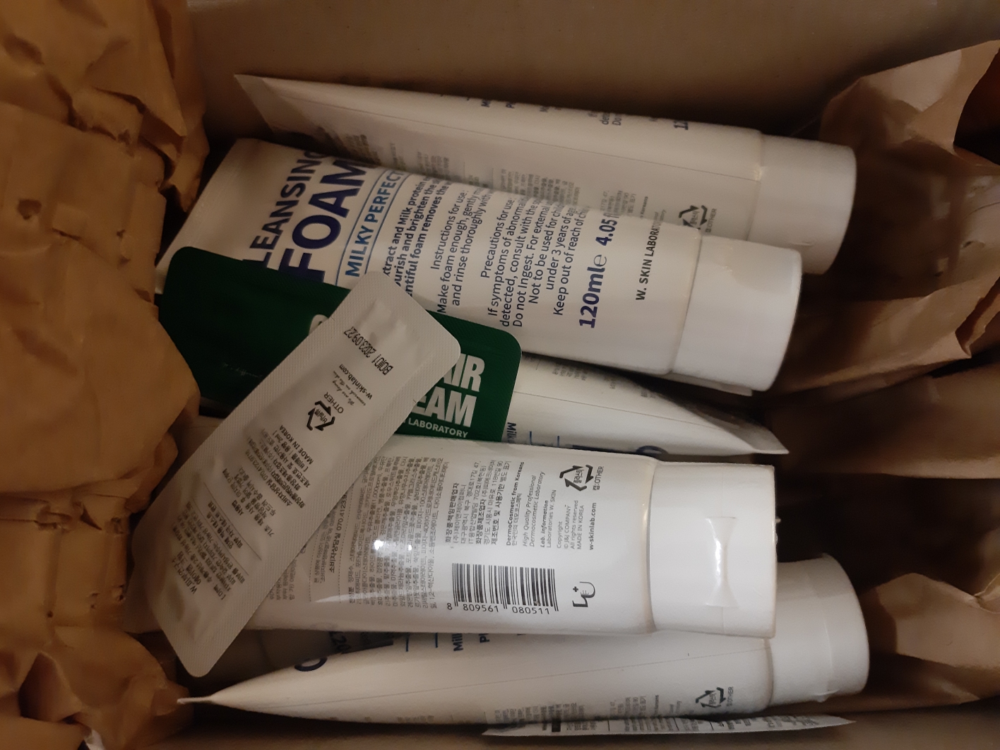 牛奶完美洁面乳的真实用户使用照片