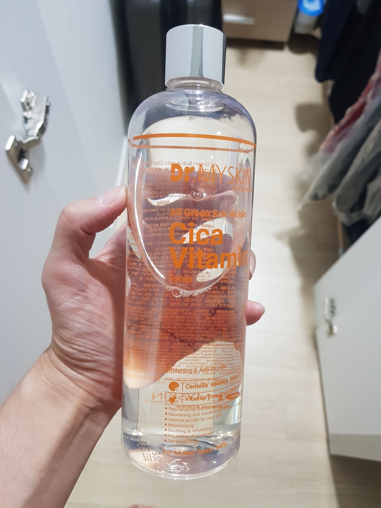 Real user review photo of All Green Mildly Acidic Cica Vitamin Toner