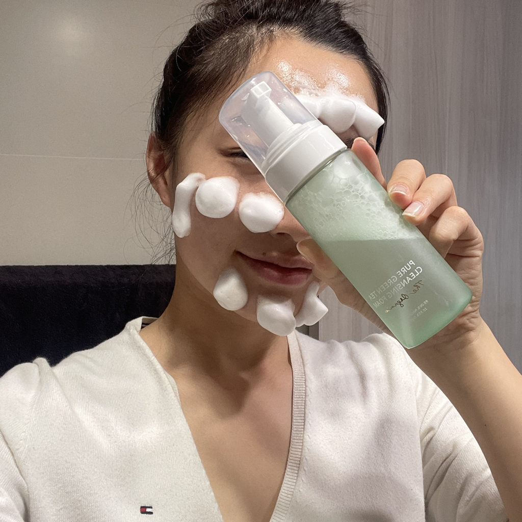 Real user review photo of Diorganic Pure Green Tea Cleansing Foam