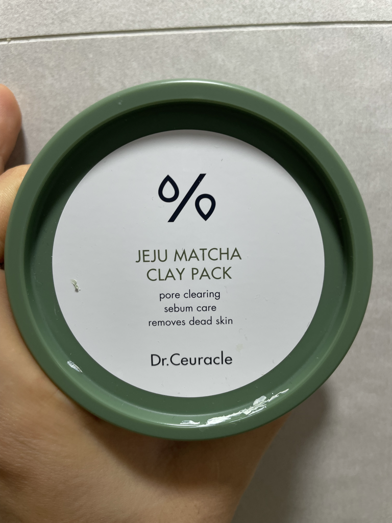 Real user review photo of Jeju Matcha Clay Pack