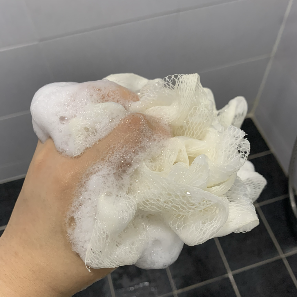 去角质身体清洁剂的真实用户使用照片