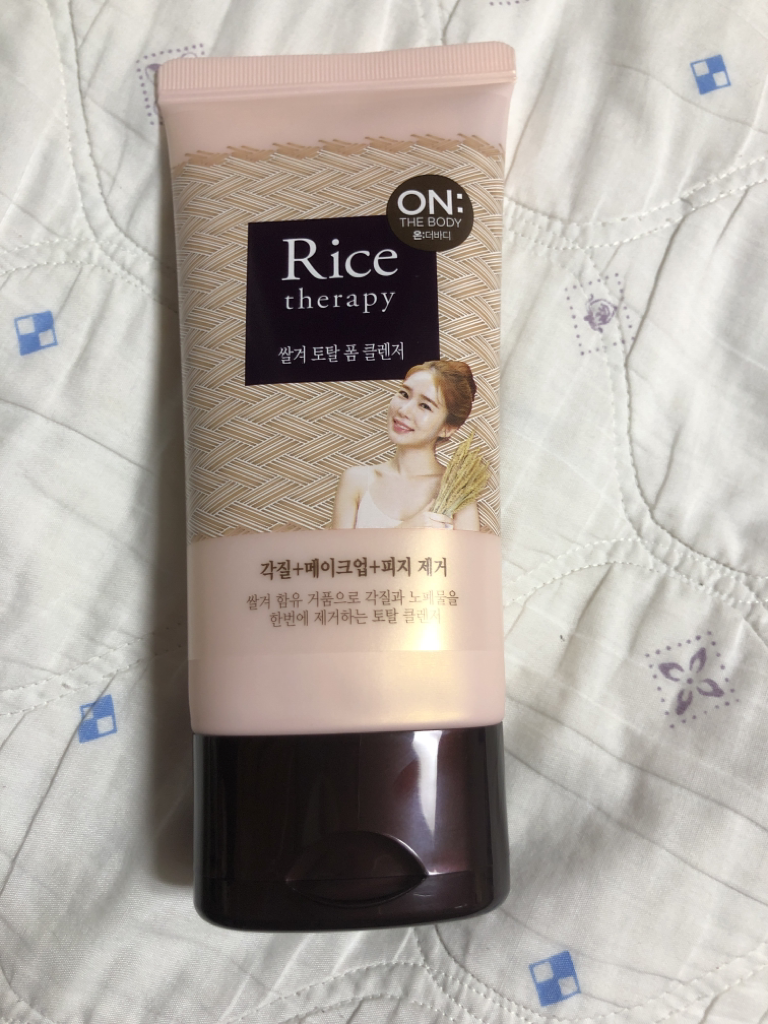 Real user review photo of Rice Therapy Rice Bran Total Foam Cleanser
