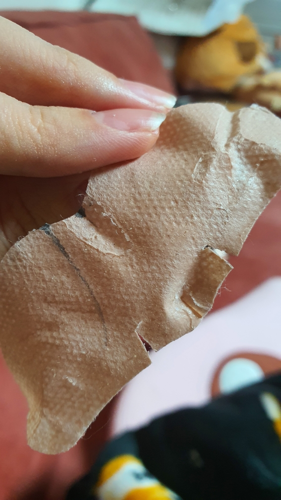 Real user review photo of volcanic nose pack
