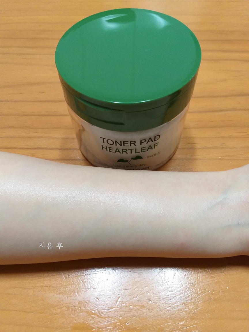 马蹄莲爽肤水垫的真实用户使用照片