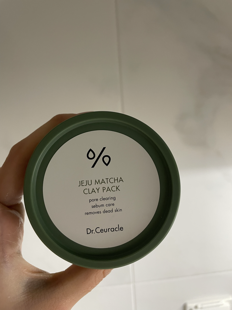 Real user review photo of Jeju Matcha Clay Pack
