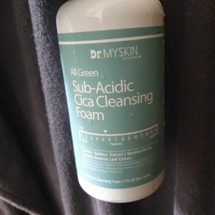 Real user review photo of All Green Sub-Acidic Cica Cleansing Foam