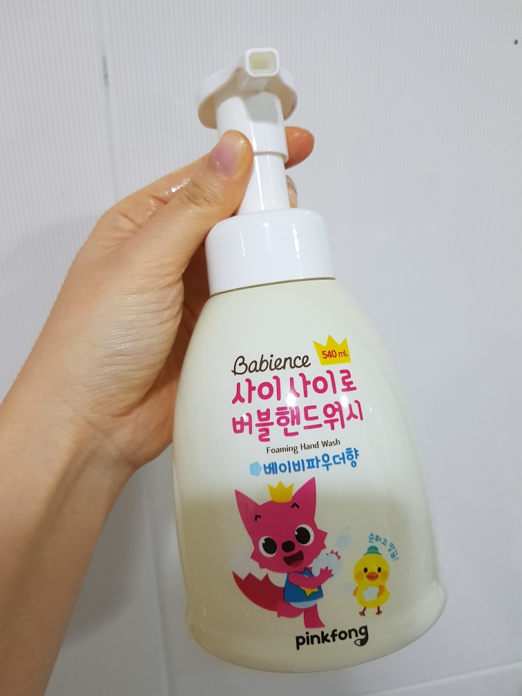 베비언스 (Babience) 핑크퐁 버블 핸드워시 [베이비파우더향] review image