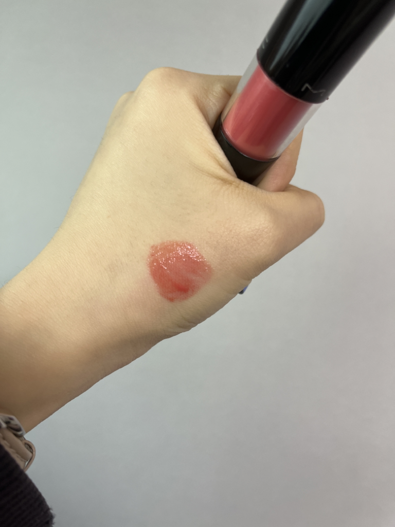 Real user review photo of Versicolor Varnish Cream Lip Stain [Peach-a-Flush]