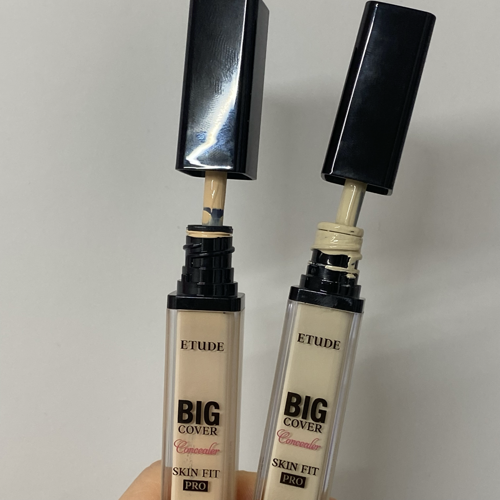 Real user review photo of Big Cover Skin Fit Concealer Pro [Neutral Mint]