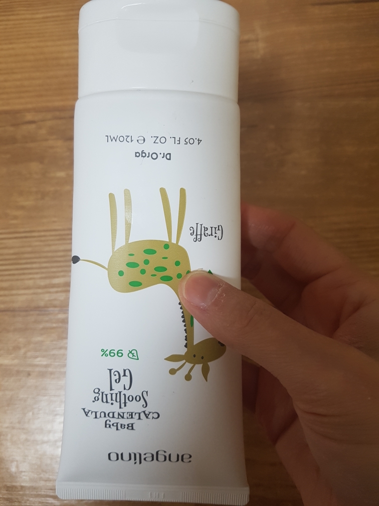 Real user review photo of Angelino Baby Calendula Soothing Gel