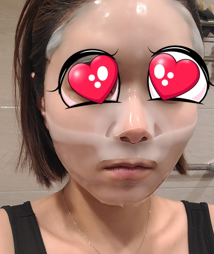 胶原蛋白面膜的真实用户使用照片