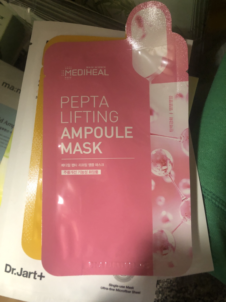 Real user review photo of PEPTA LIFTING AMPOULE MASK