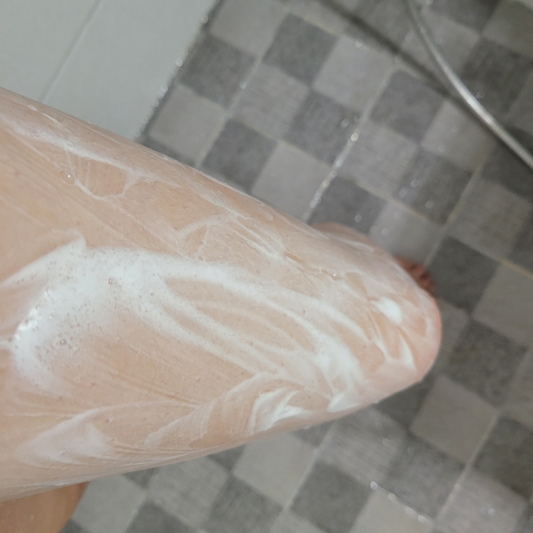 去角质身体清洁剂的真实用户使用照片