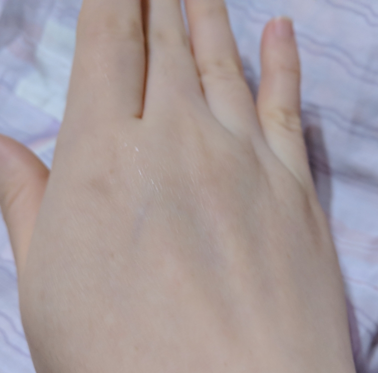 Real user review photo of deep green tea toner