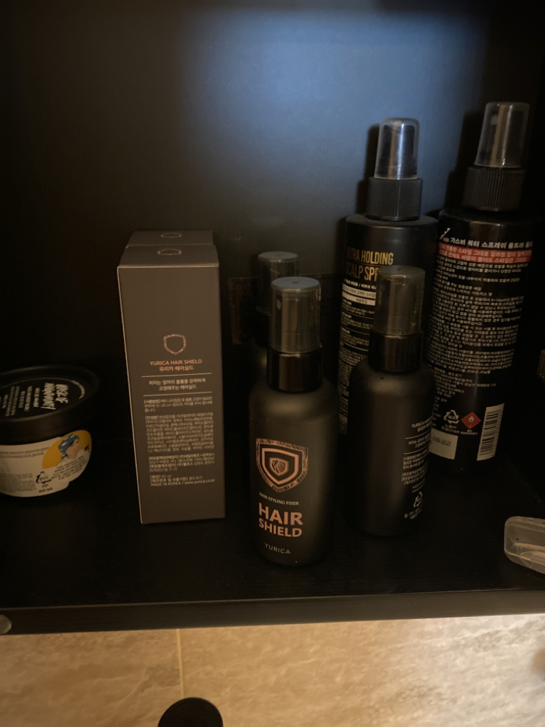 Real user review photo of hair shield