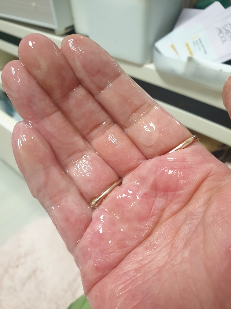 蓝花舒缓面膜的真实用户使用照片