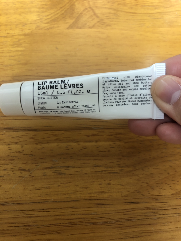 Real user review photo of Lip balm