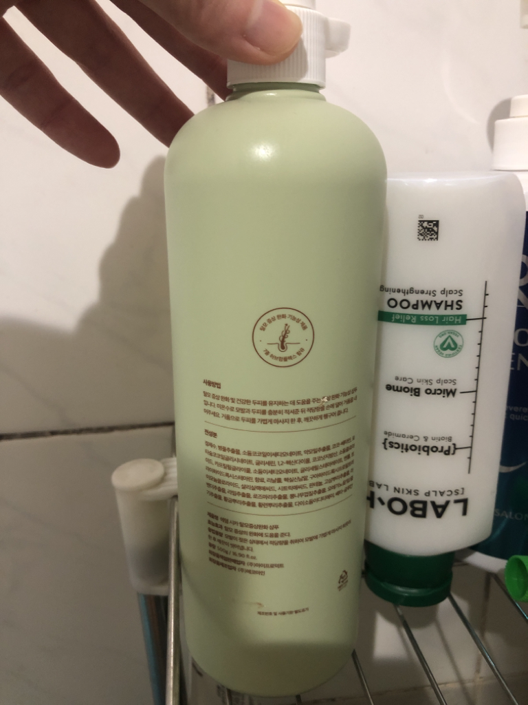 舒缓脱发症状的洗发水的真实用户使用照片