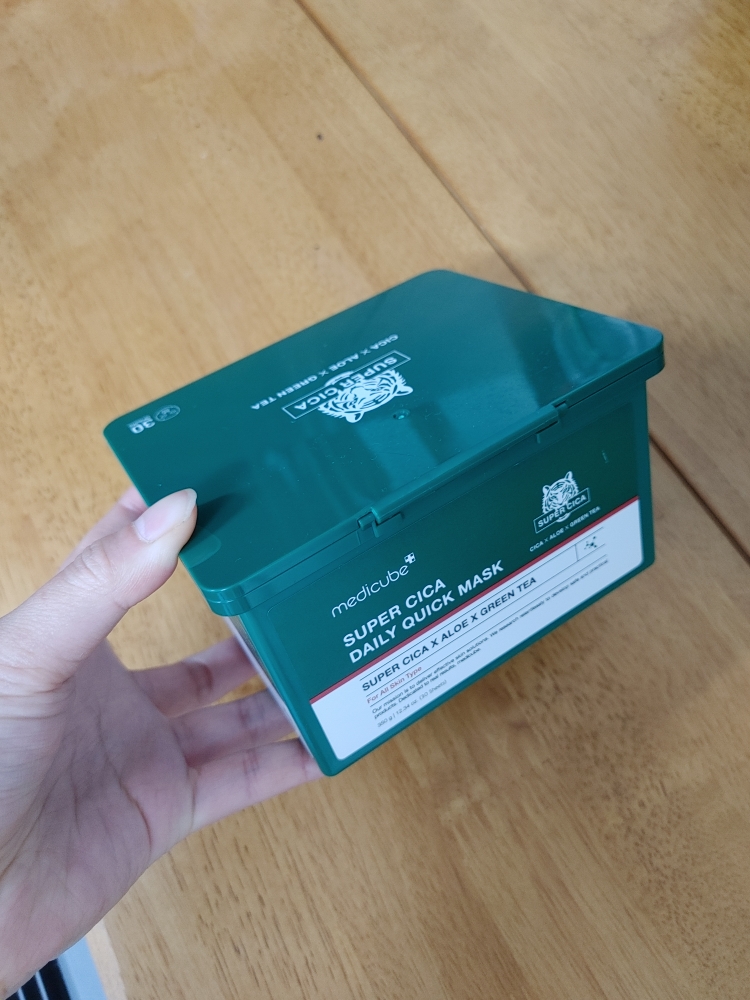 Real user review photo of Super cica Daily Quick Mask