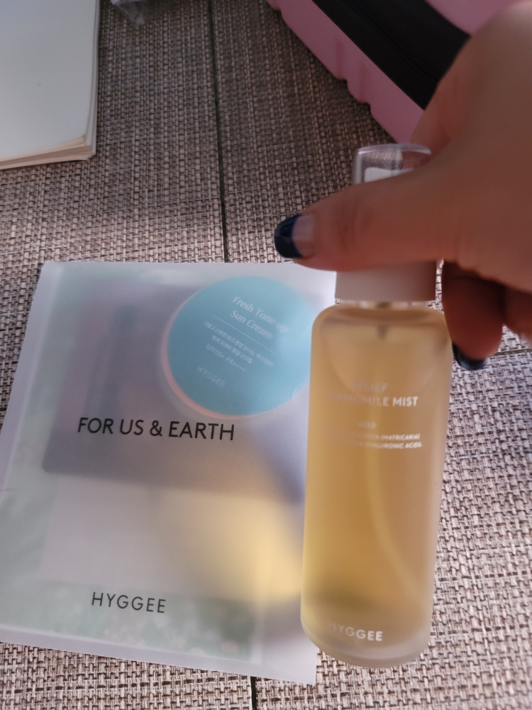 舒缓洋甘菊喷雾的真实用户使用照片