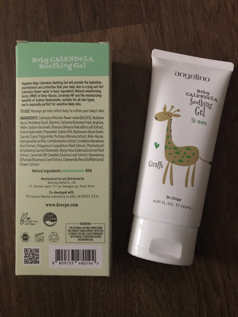 Real user review photo of Angelino Baby Calendula Soothing Gel