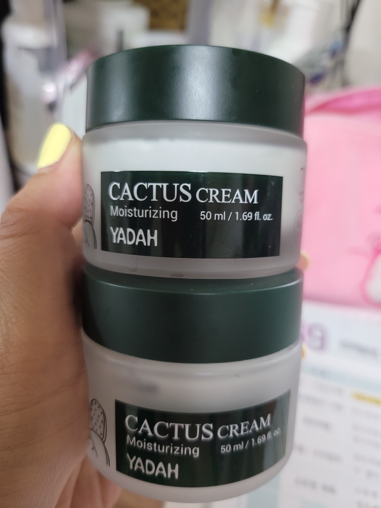 仙人掌保湿霜的真实用户使用照片