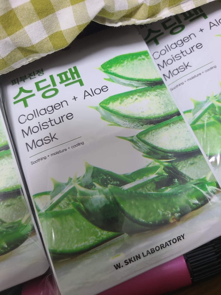 芦荟舒缓保湿面膜的真实用户使用照片