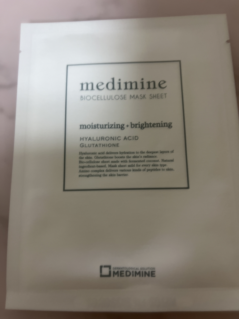 MEDIMINE bio cellulose mask sheet review image