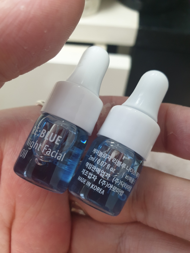 Reblue 夜间面部护理油的真实用户使用照片