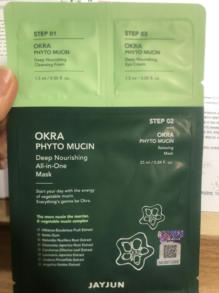 Real user review photo of Okra Phytomucin Deep Nourishing All-in-One Mask