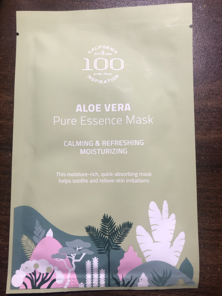 100芦荟原液精纯精华面膜的真实用户使用照片