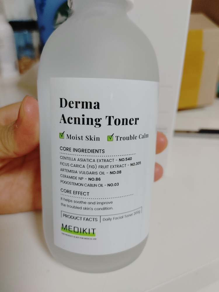 Real user review photo of Derma Acning Toner